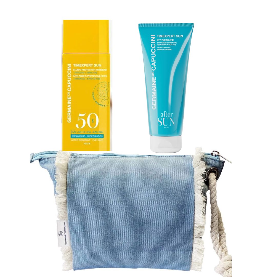 Комплект Слънцезащита за лице SPF50 с цвят + Крем за след слънце Germaine De Capuccini Timexpert Sun